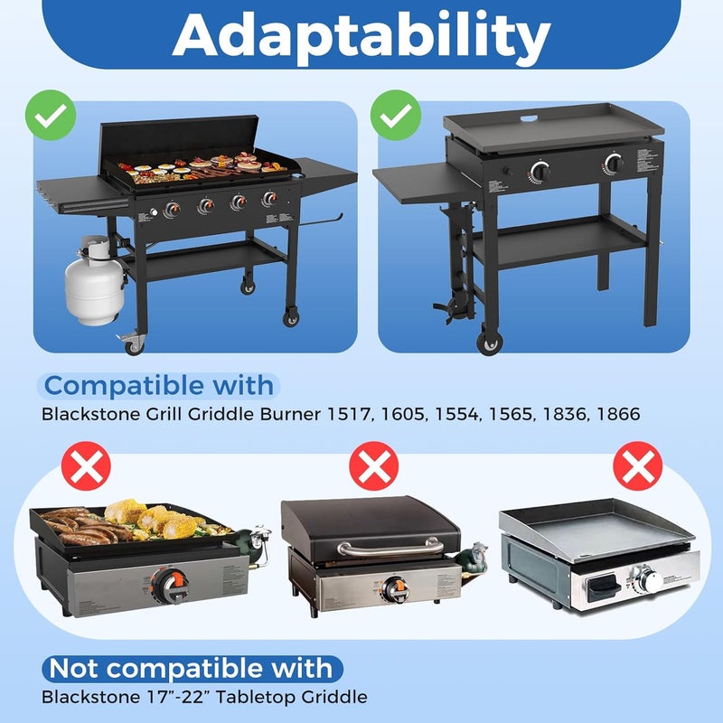 DRELD Blackstone 36 Griddle Burner Valve for Blackstone 36 Inch 1554 1863 1825 1818, Replacement for Blackstone Grill Parts Replacement Gas Valve (2 Pack) - Image 2